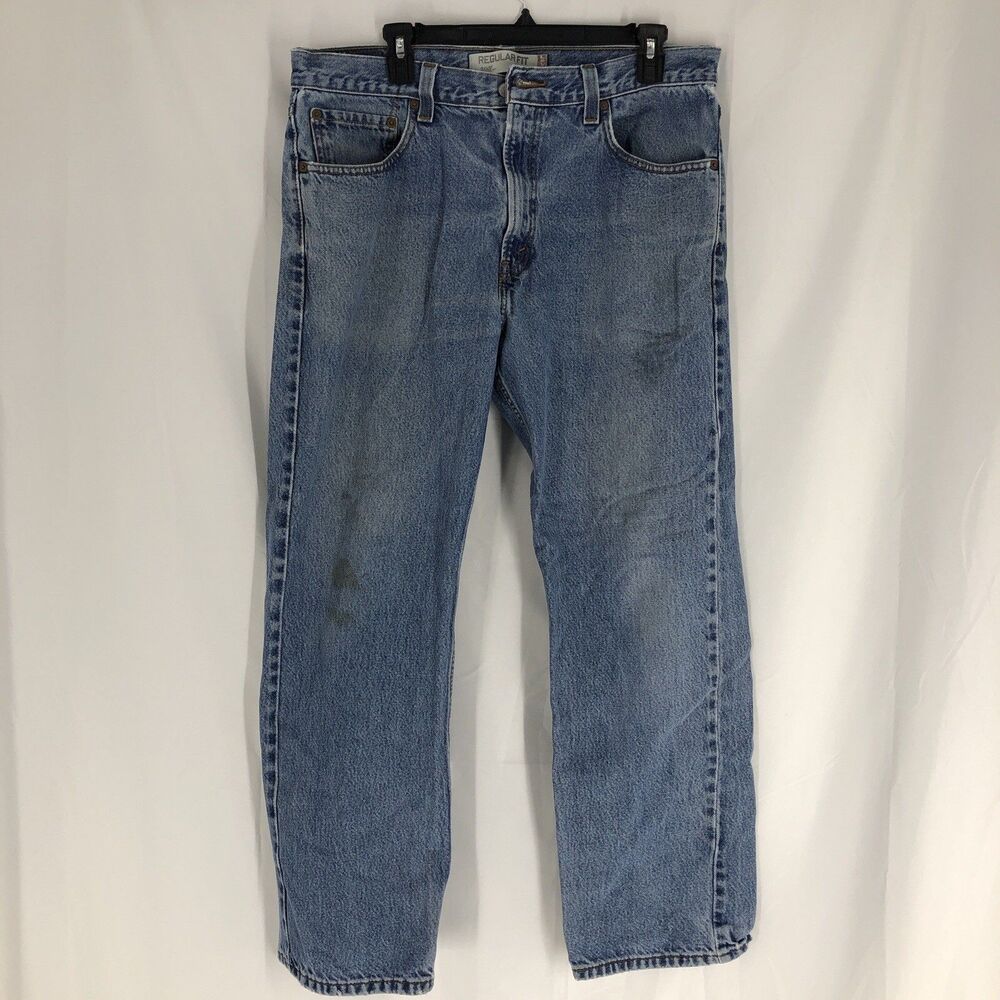 Levi's 505 Jeans Men Size 36x30 Medium Wash Denim Relaxed Straight Leg